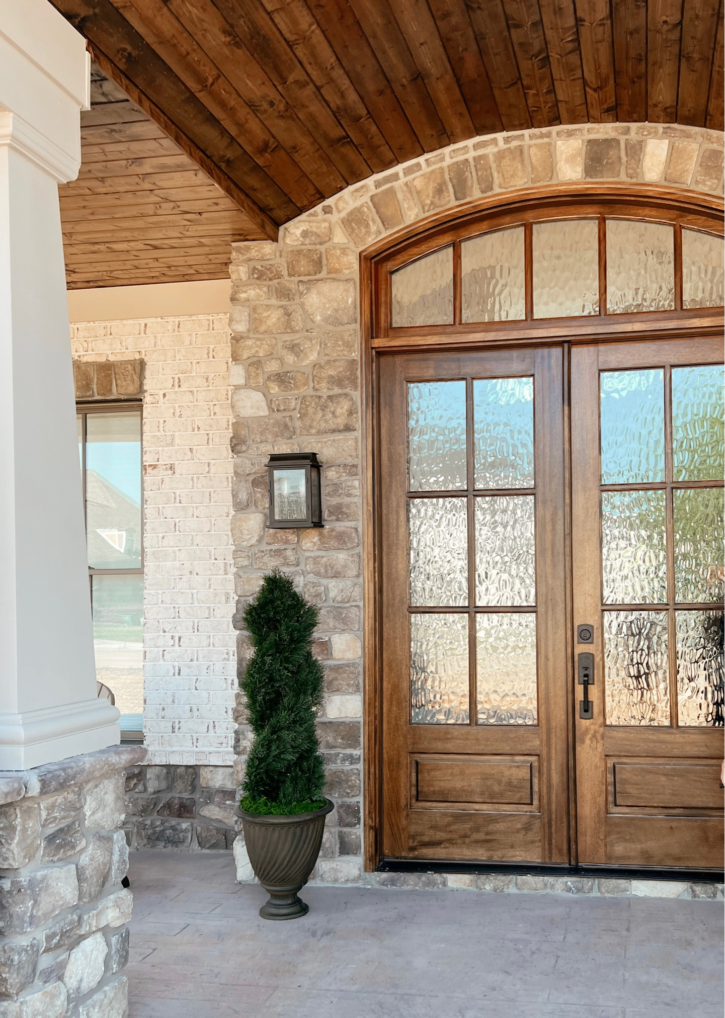 Front porch goals 🤩 Shop Nearly Natural’s 4’ Double Cypress Outdoor 🌲 

#LTKhome