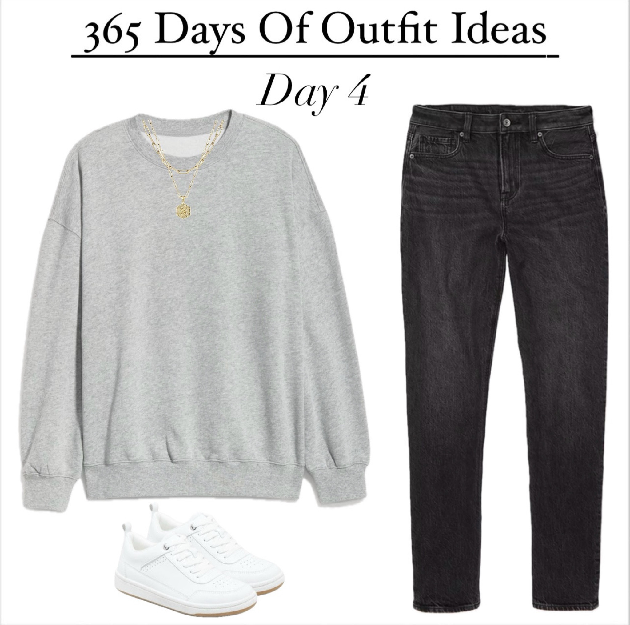 365 Days of outfits 
Day 4
•#oldnavy sweatshirt 
•jeans #americaneagle
•shoes (old) #target
#casualoutfit #casualoutfitidea #springoutfitidea #minimalistoutfit

#LTKStyleTip #LTKSaleAlert #LTKFindsUnder50
