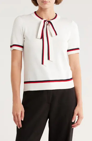 Adrianna Papell Double Tipped Tie Neck Sweater | Nordstromrack | Nordstrom Rack