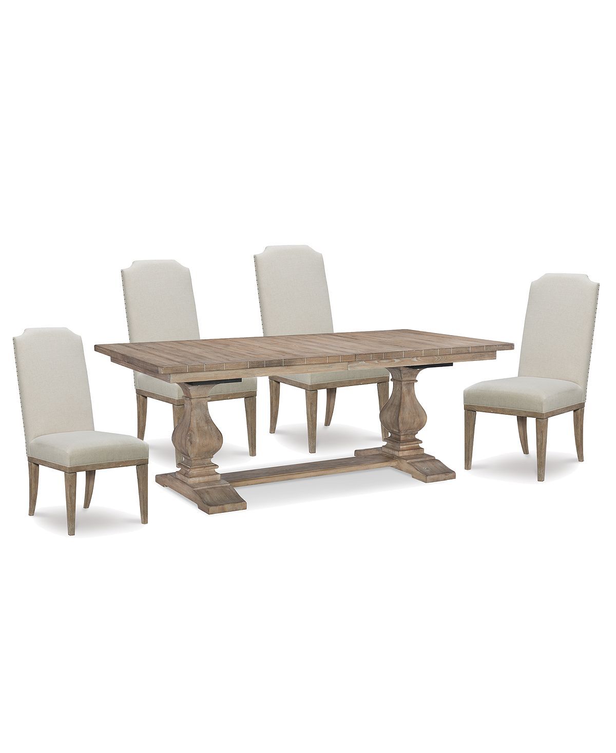 Rachael Ray Monteverdi Dining Furniture, 5-Pc. Set (Table & 4 Upholstered Side Chairs) | Macys (US)