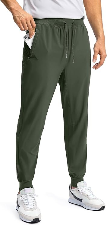 Pudolla Mens Joggers with Zipper Pockets Lightweight Sweatpants Workout Athletic Pants for Gym Ru... | Amazon (US)