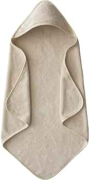 mushie Baby Hooded Towel | Organic Cotton (Fog) | Amazon (US)