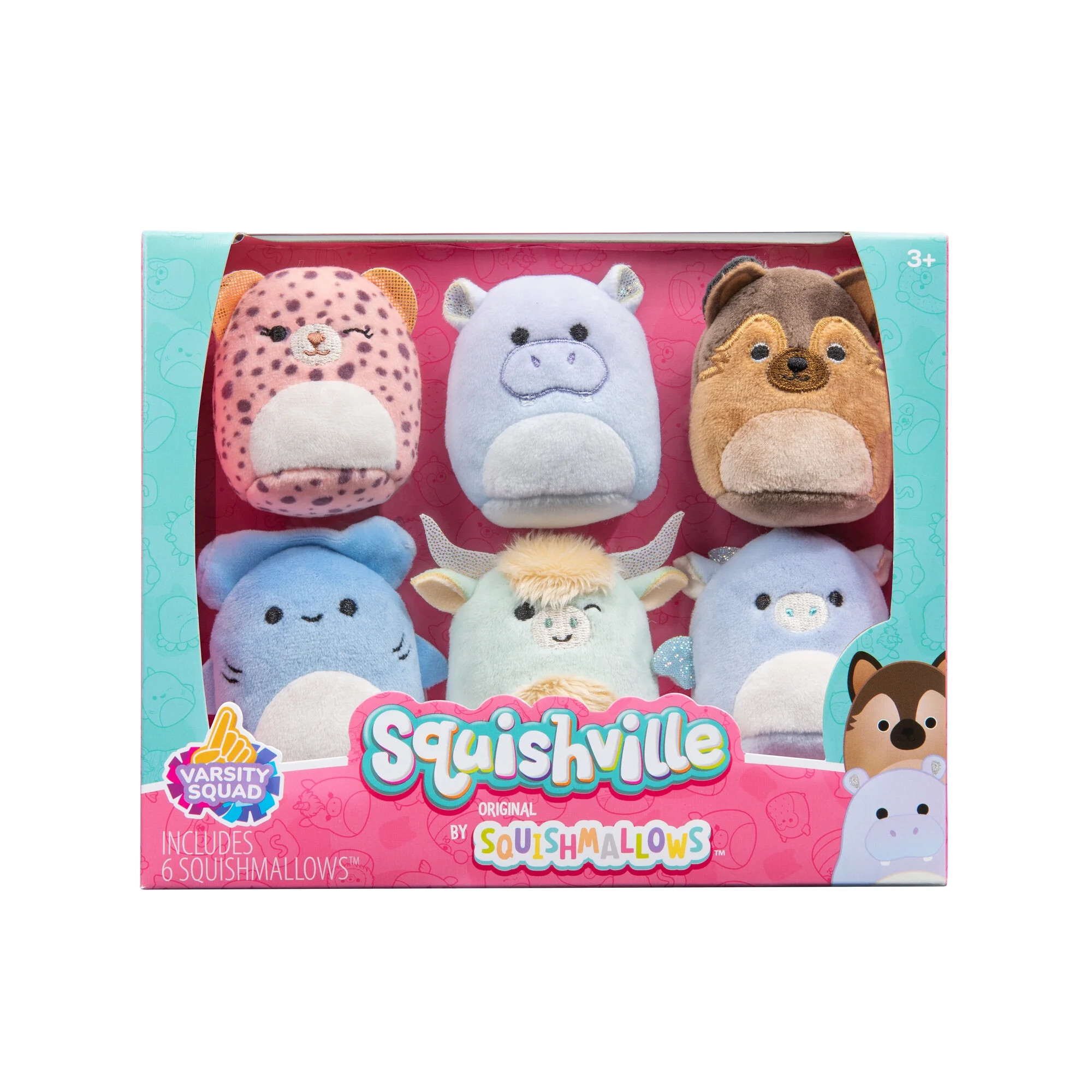 Squishville Child's 2 inch Squishmallows 6 Pack  Varsity Squad Ultra Soft Plush Toy | Walmart (US)