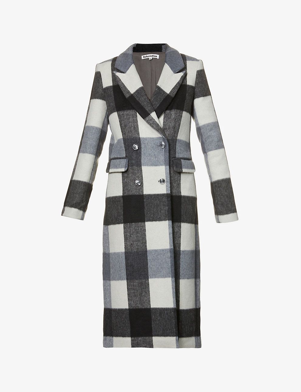 York checked woven coat | Selfridges