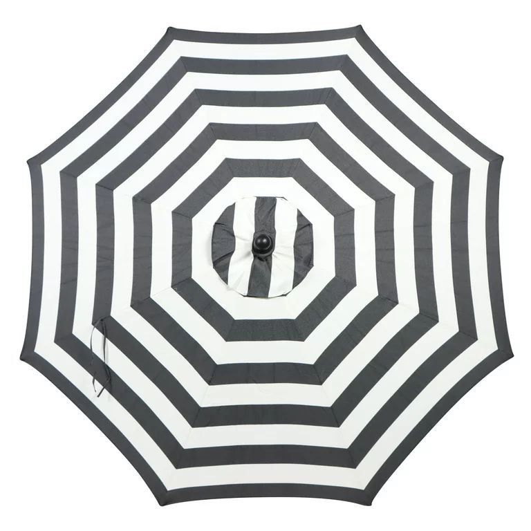 Better Homes & Gardens Outdoor 9' Ibiza Stripes Round Crank Premium Patio Umbrella | Walmart (US)