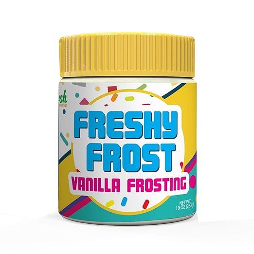 Freshy Frost Vanilla Flavored Nut Butter Frosting | All Natural, Gluten-Free| 10oz. | Amazon (US)