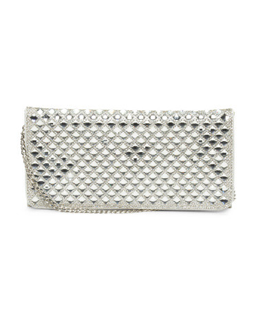 Metallic Evening Clutch With Chain | TJ Maxx