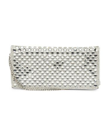 Metallic Evening Clutch With Chain | TJ Maxx