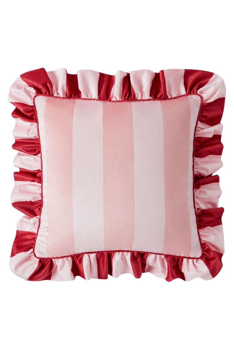 Buy Cath Kidston Red Candy Stripe Cushion from the Next UK online shop | Lipsy