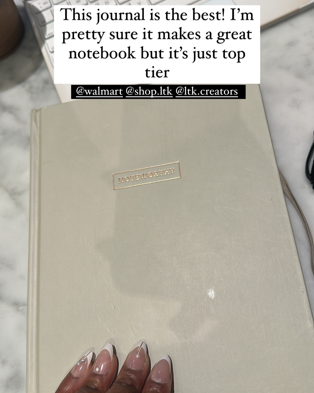 I love that this notebook/ journal has months and dates printed above the pages and months of pages for entry. I believe I can write this entire notebook for a year! #walmart #walametfinds #gifts #notes #notesbooks 

#LTKVideo #LTKGiftGuide