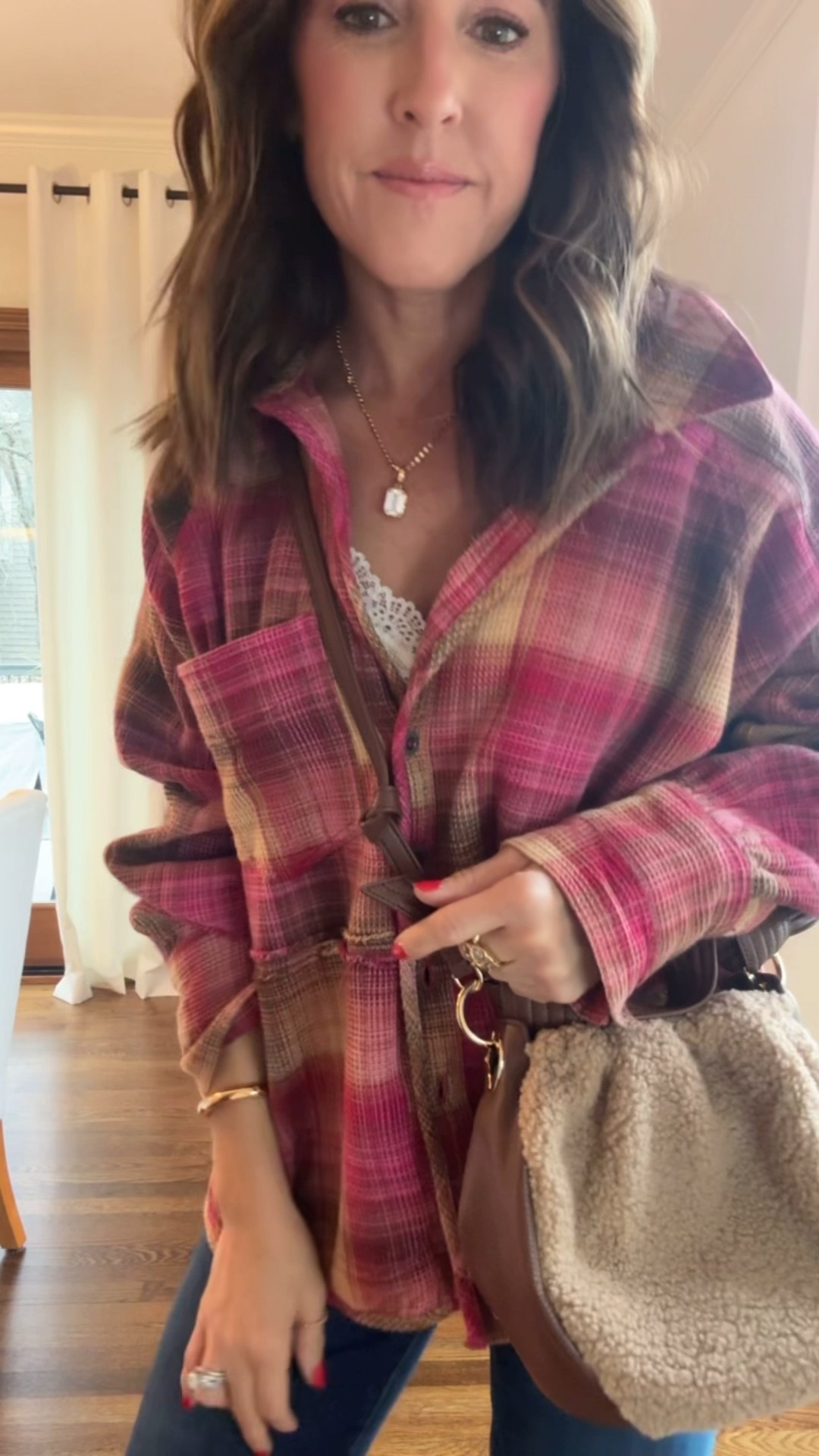 XS cute plaid top!!
Jeans tts in petite here  

#LTKOver40 #LTKHoliday #LTKSeasonal