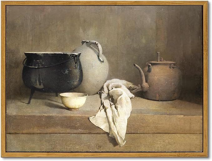 KBKBART Framed Vintage Wall Art, Farmhouse Kitchen Wall Art Prints Country Wall Decor, Vintage Ru... | Amazon (US)