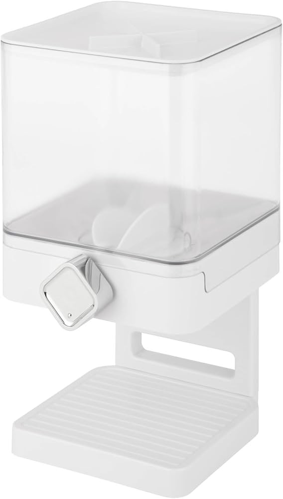 Zevro Compact Dry Food Dispenser, Single Control, White/Chrome | Amazon (US)