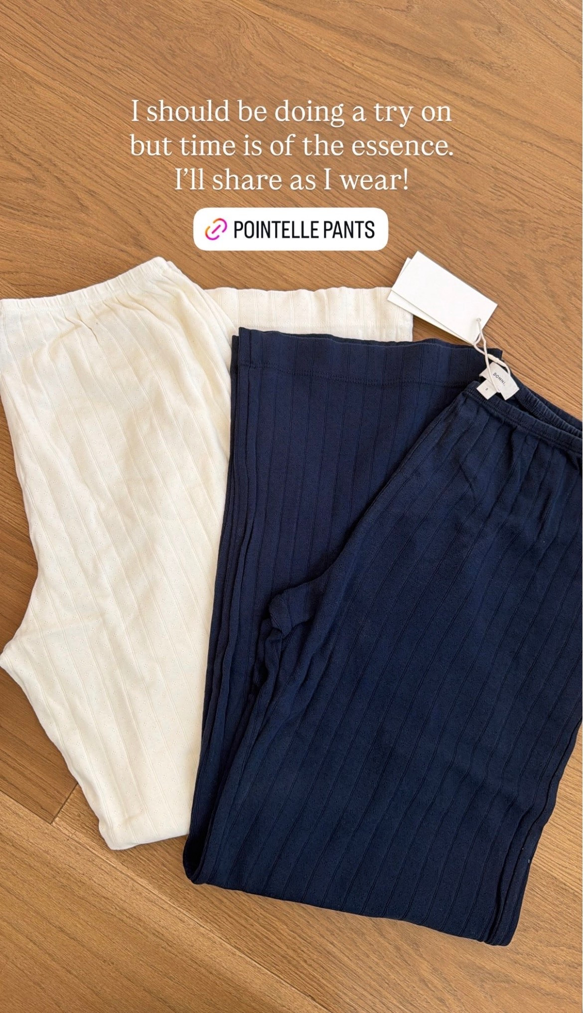 @Shopbop Donni pointelle crop pants came in!

#LTKootd #LTKSeasonal