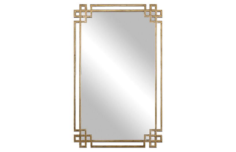 Evelyn Wall Mirror, Gold | One Kings Lane