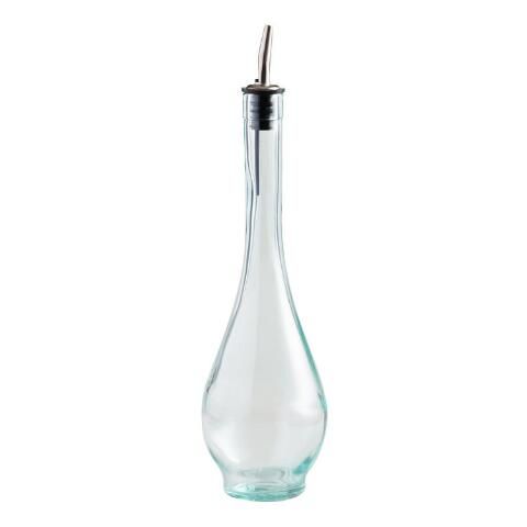 Green Glass Sienna Oil Bottle with Spout | World Market