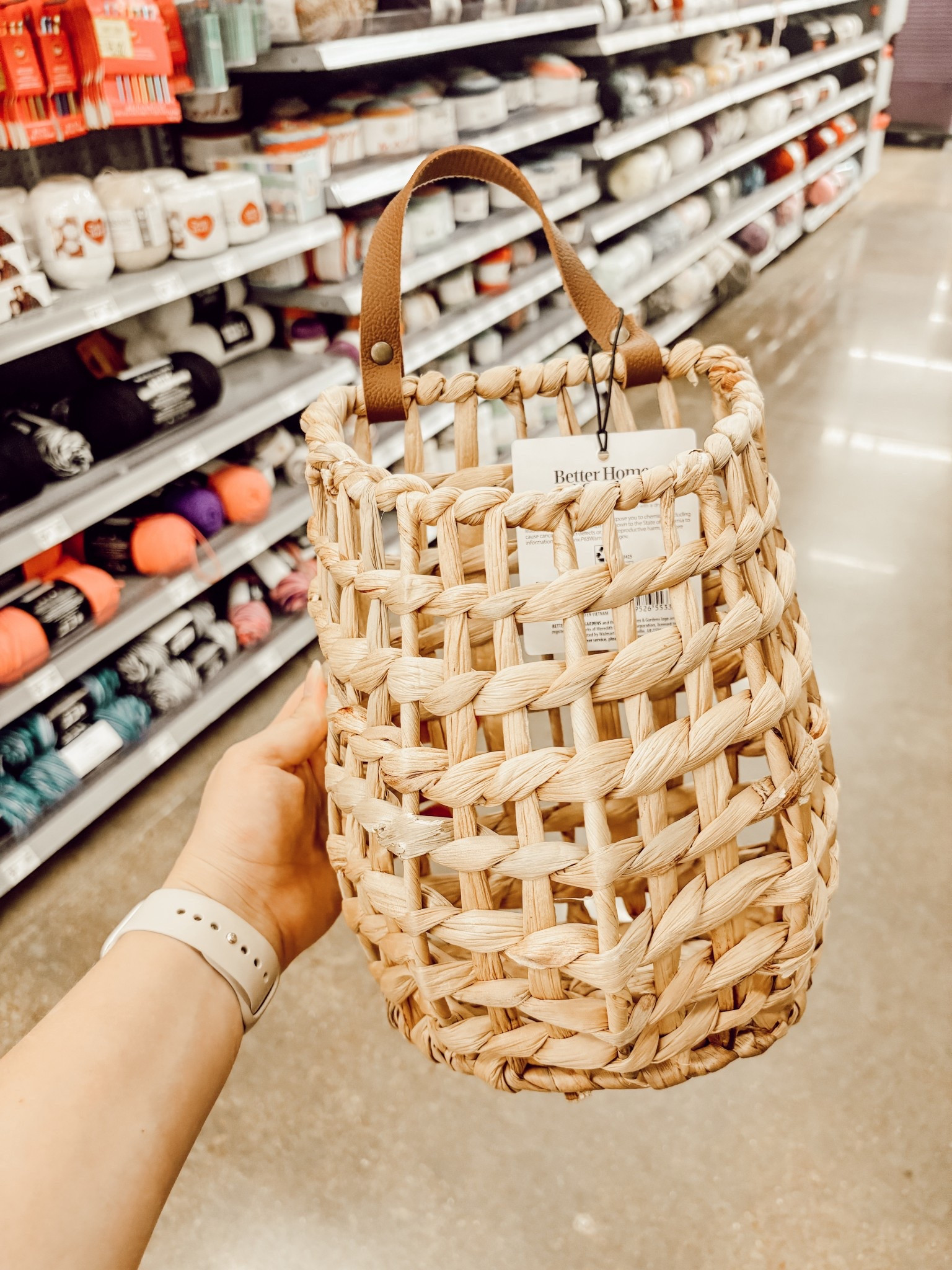$13 Walmart hanging basket that reminds me of the viral Target one from a few years ago! 🤎

#LTKStyleTip #LTKHome #LTKFindsUnder50