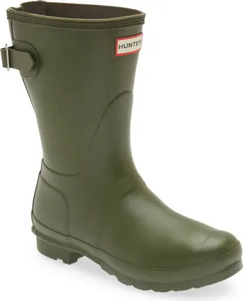 Hunter Original Short Back Adjustable Rain Boot | Nordstrom | Nordstrom Canada