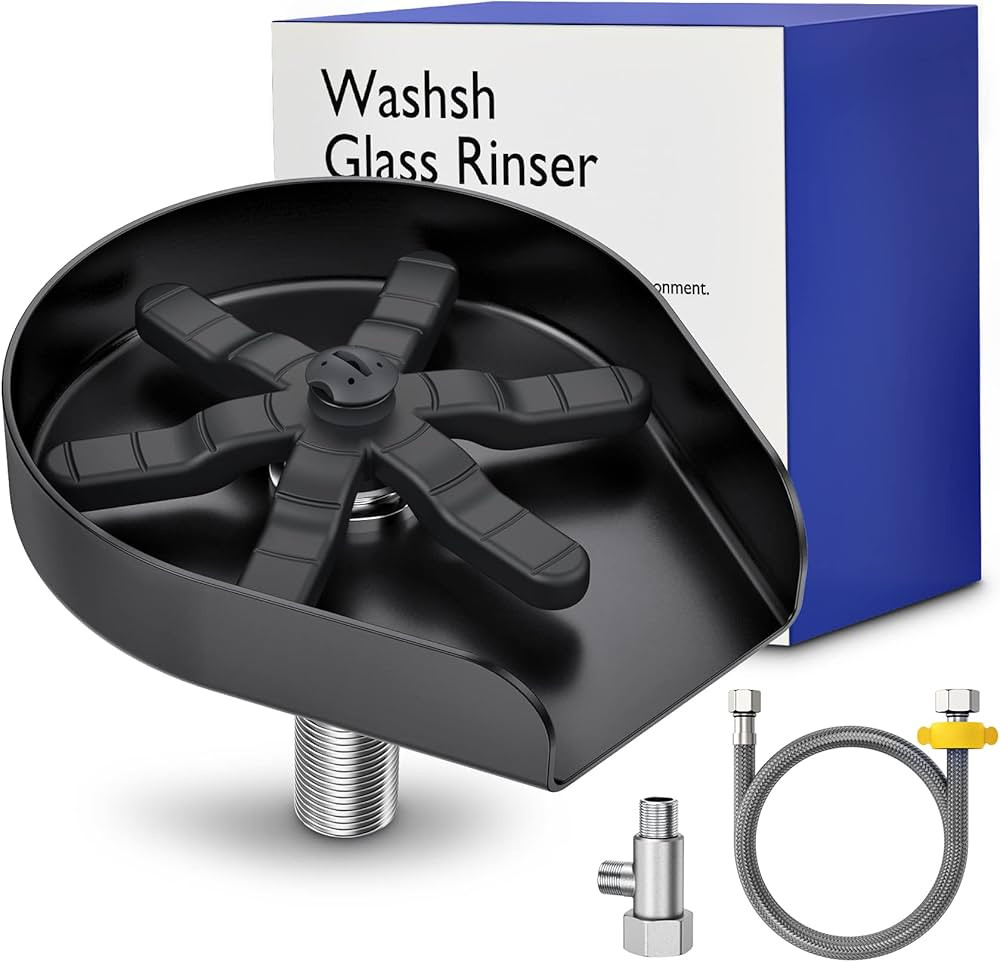 Cup Washer for Sink, Glass Rinser for Kitchen Sink, Cup Rinser for Sink, 304 Stainless Steel Cup ... | Amazon (US)