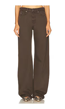 GRLFRND Austen Low Rise Curve in Cedar Brown from Revolve.com | Revolve Clothing (Global)