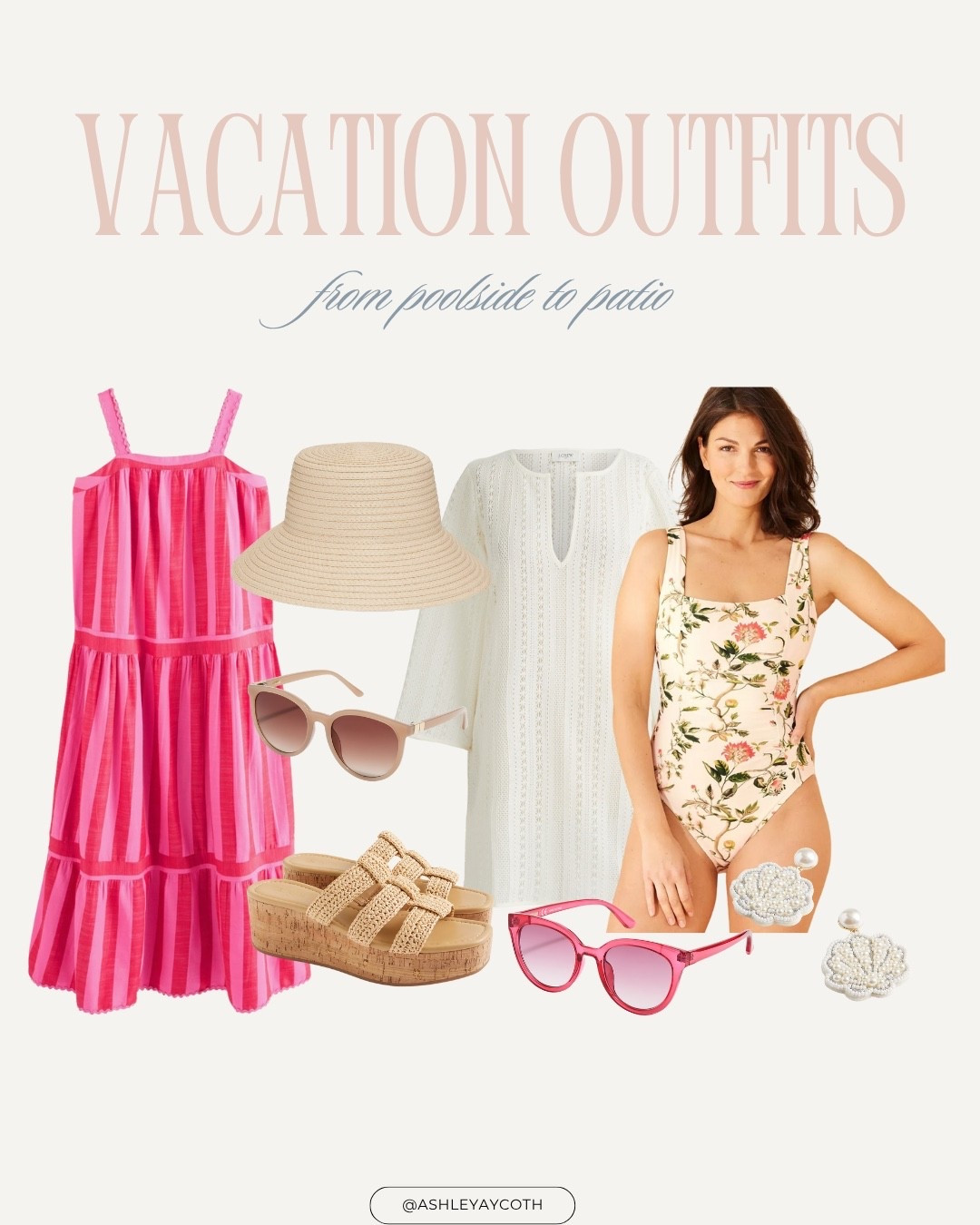 Mix swimsuits, sundresses, and comfy slides for effortless vacation style that takes you from poolside lounging to patio dinners with ease. These warm-weather staples are perfect for creating stylish, throw-on-and-go looks all summer long.

#LTKSwim #LTKStyleTip #LTKTravel