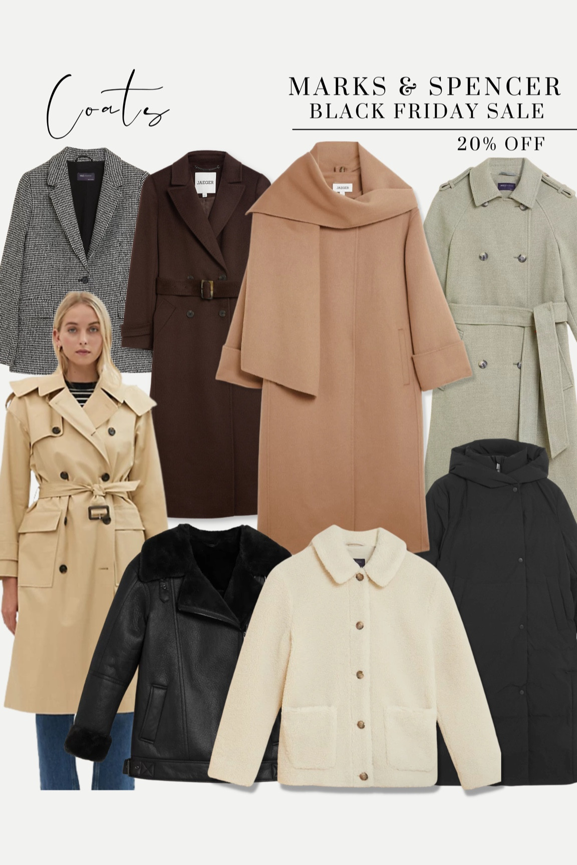 20% OFF M&S COATS 🧥 


Cyber week, Black Friday sale, coat season, trench coat, Teddy jacket, camel, neutrals, puffer coat, Marks & Spencer ladies wear 

#LTKsalealert #LTKCyberweek #LTKeurope