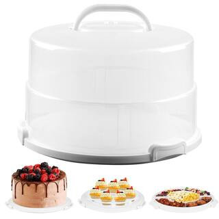 1-Piece Large Cake Carrier with Lid and Handle, Portable Tall Cake Container for Transport Pies, Cupcakes, Cakes | The Home Depot