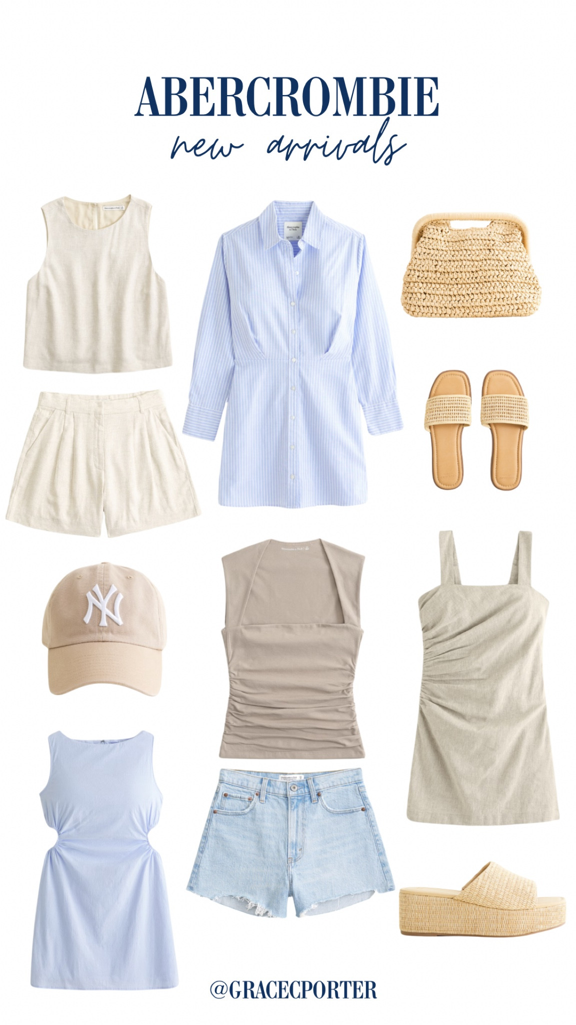 Abercrombie new arrivals!🤍 Neutrals are always the way to go. Loving the Hamptons style & look🫶🏼✨🐚

#outfitinspo #hamptonsstyle #neutraloutfits #aberctombie 

#LTKSeasonal #LTKstyletip #LTKtravel