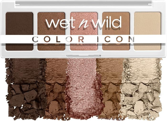 wet n wild Color Icon Eyeshadow Makeup 5 Pan Palette, Matte, Shimmer, Metallic, Long Wearing, Ric... | Amazon (US)