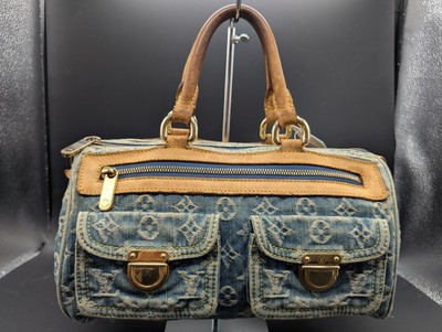 Louis Vuitton Monogram Denim M95019 Neo Speedy Handbag Tote Mini Boston Bag 0707 | eBay US