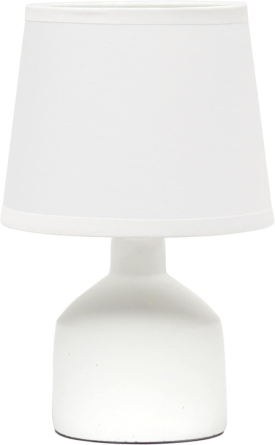 Simple Designs LT2080-OFF Mini Bocksbeutal Concrete Table Lamp, Off White | Amazon (US)