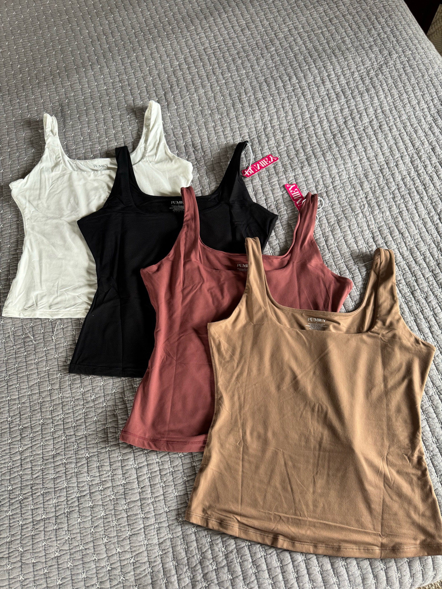 These viral Amazon seamless tank tops are definitely worth the hype!  I have tried their bodysuit versions but just find the tanks so much more comfortable and versatile! They can easily be tucked in or just worn out. They are so soft and wrinkles just disappear. Easy to clean and come in tons of colors. I get my TTS small. I want all the colors 😋
#amazonfashion #amazonviralfinds #amazonstyle #tanktops #summerfashionmusts #summerstyle #viralfashion #pumiey #seamlesstops

#LTKFestival #LTKSeasonal #LTKfindsunder100