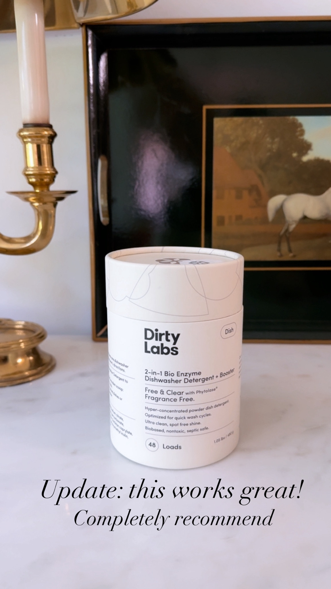 Tried and loved Dirty Labs laundry soap so I had to try the dishwasher soap and it did don’t disappoint!! Highly recommend! 

#LTKHome