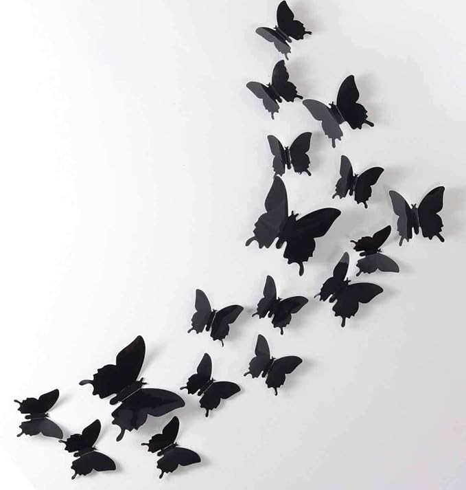Neele 24pcs 3D Butterfly Removable Mural Stickers Wall Stickers Decal Wall Decor Home Decor Kids ... | Amazon (CA)