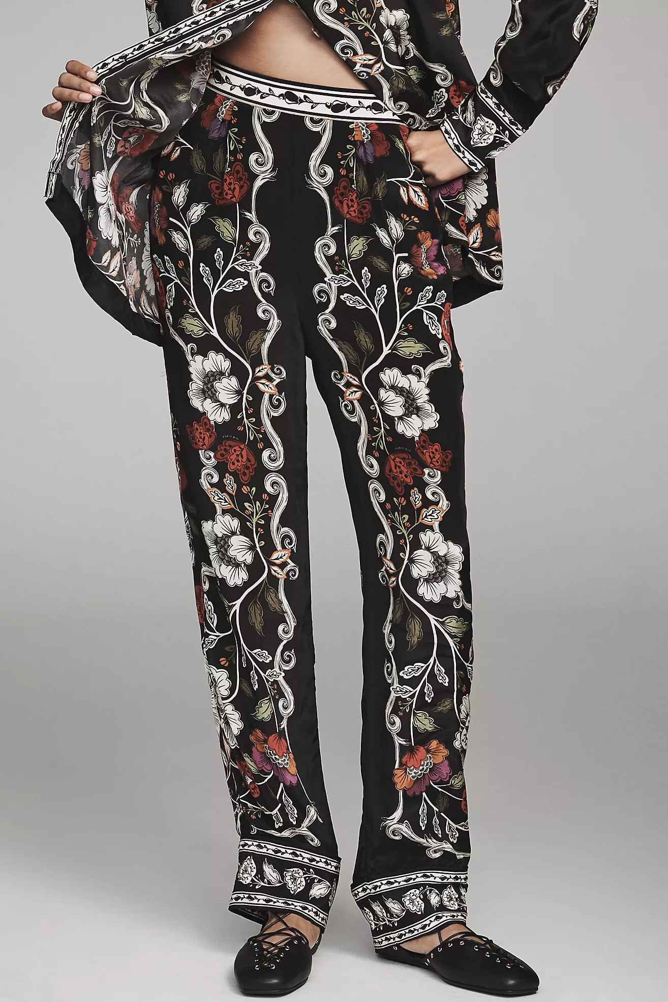 Farm Rio Rocco Flowers Pants | Anthropologie (US)