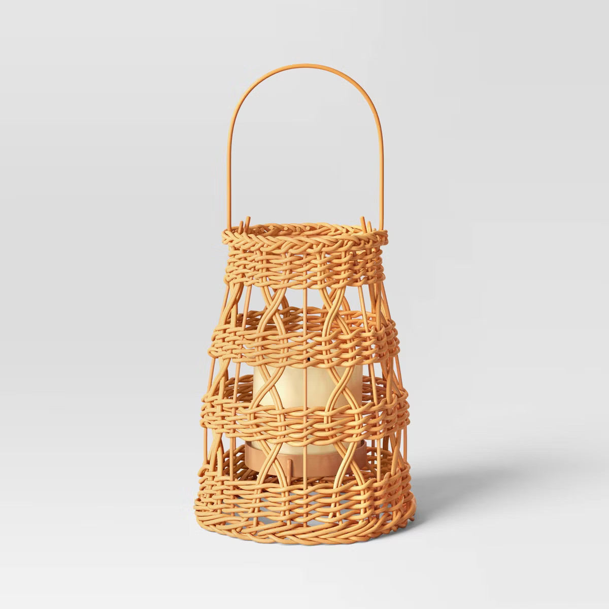 Battery LED Outdoor Lantern Light Beige - Threshold™ designed with Studio McGee | Target