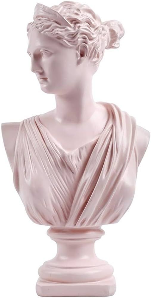 LYFJXX Greek Statue of Diana Goddess, Head Statuees Decoration Home Livingroom Goddess Sculpture ... | Amazon (US)