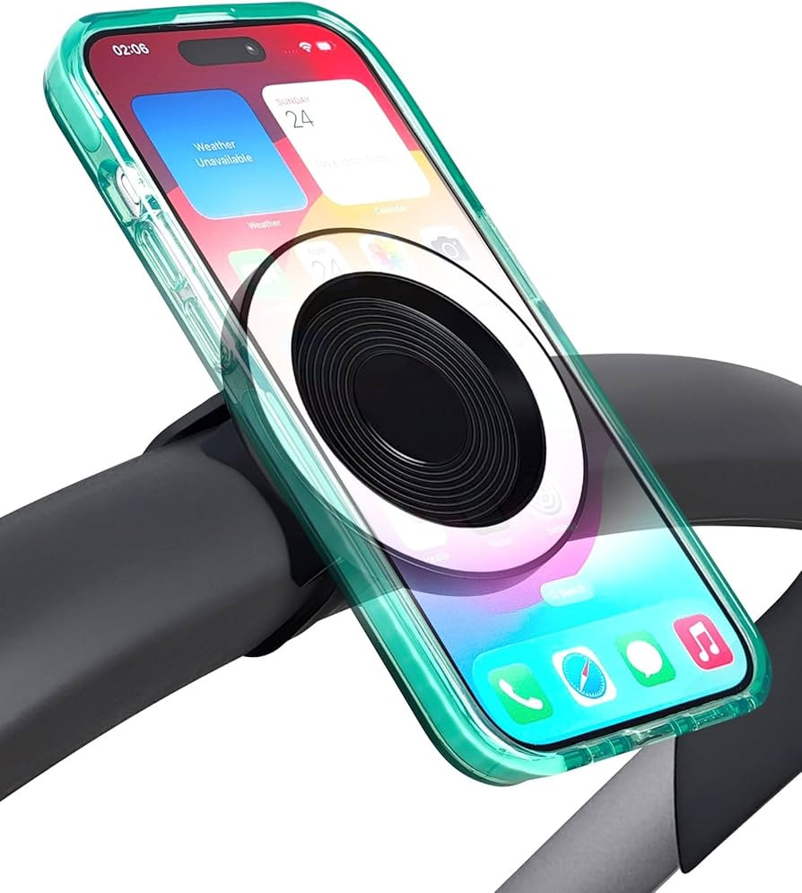 Magnetic Phone Holder for Stroller, Shopping Cart & Golf Push Cart | Handlebar Phone Mount for Ma... | Amazon (US)