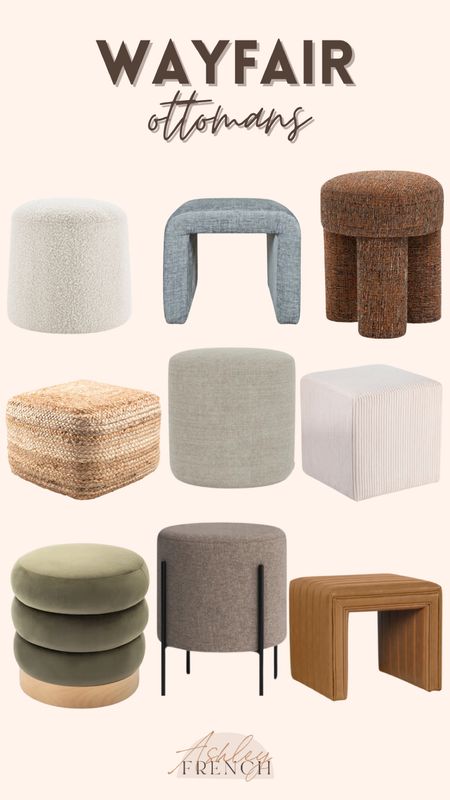 So many great ottoman options at Wayfair!

Boucle, leather ottoman, foot stools, storage, foot rest

#LTKFindsUnder100 #LTKHome #LTKStyleTip