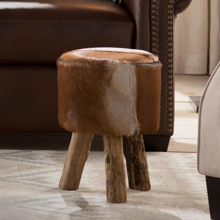 Kory 18'' Tall Solid Wood Accent Stool | Wayfair North America