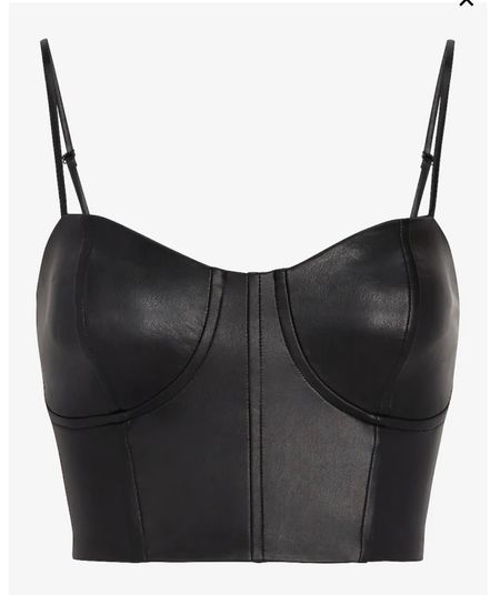 Black Faux Leather Bustier top!
This top is so sexy and the quality is amazing! It could worn with a black pencil skirt, Black cigarette pants (I’m sure they are coming back) or wide legs dress pants. Throw on a structure blazer over to complete the look. Great piece to built an outfit for Holidays.

#LTKstyletip #LTKunder100 #LTKHoliday