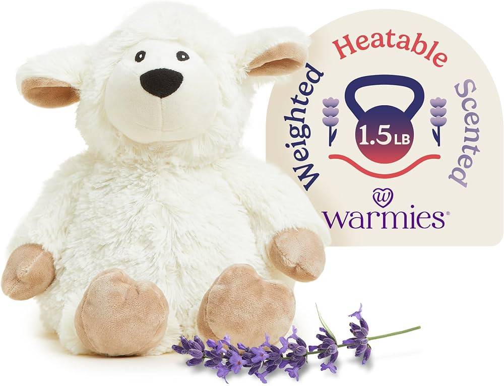 warmies Microwavable Stuffed Animals, Sheep - Heated Stuffed Animal Plushie for Warmth & Comfort ... | Amazon (US)