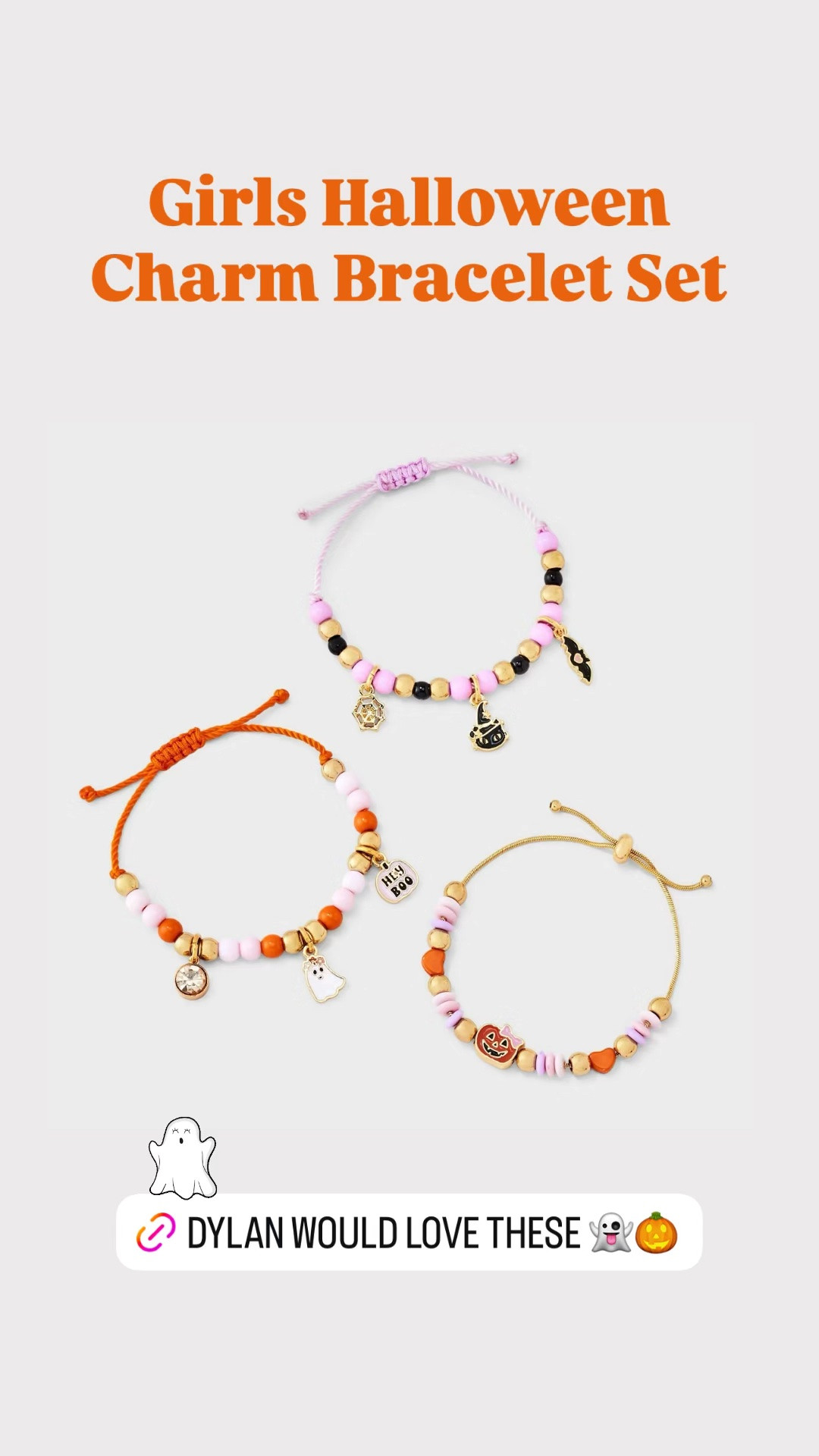 Girls Halloween charm bracelets

#LTKKids
