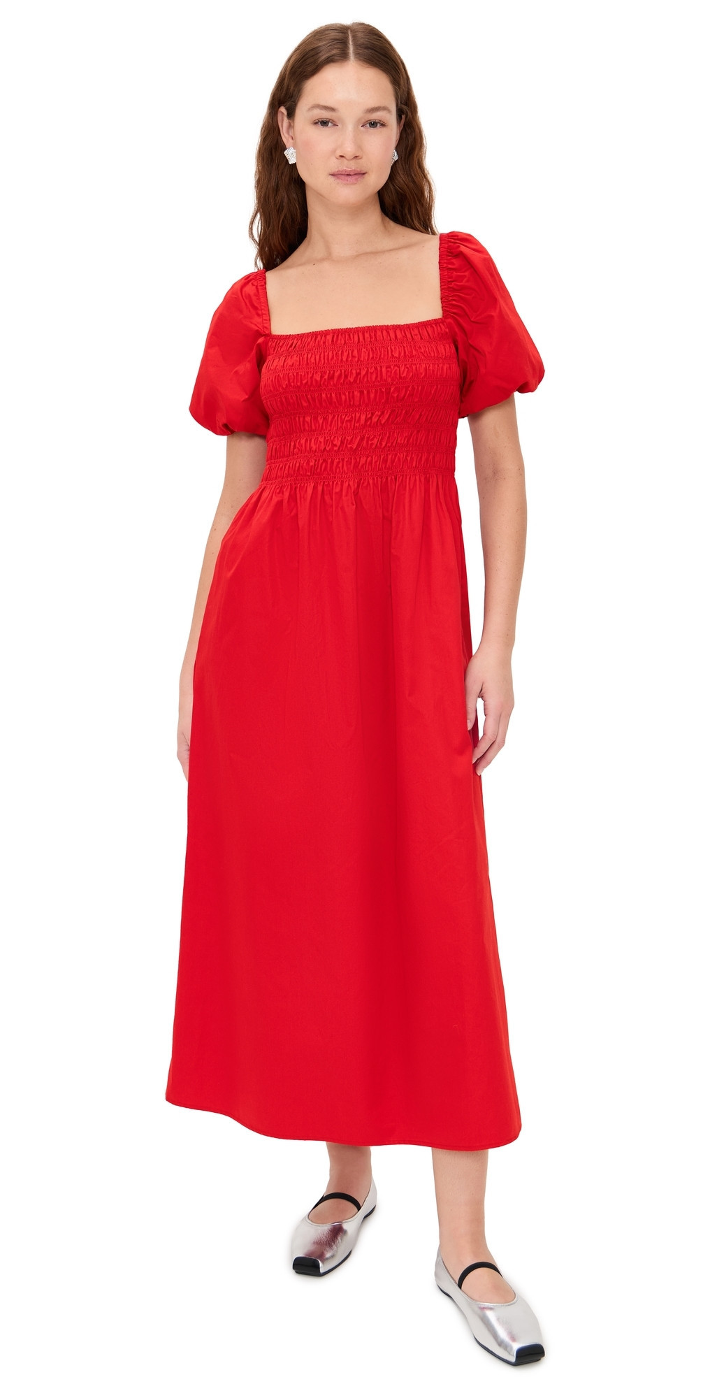 Hill House Home The Julia Dress Carmine/Red S | Shopbop