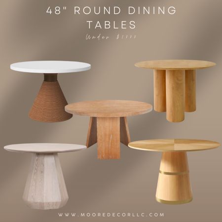 Modern Round Dining Tables Under $1000

#LTKhome #LTKstyletip
