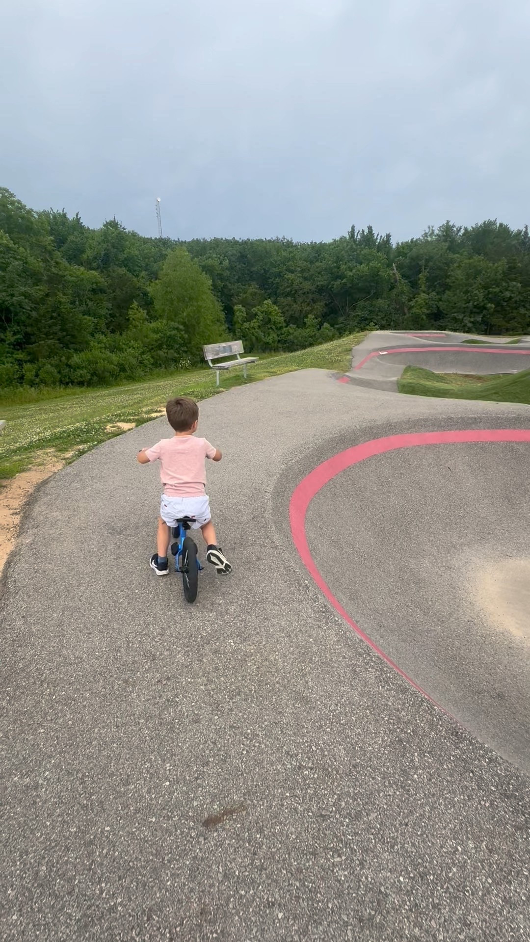 My 3 year loves his strider balancing bike! We take it EVERYWHERE! It also so convenient at ball games while big brothers play. #toddler #strider #balancebike #musthave 