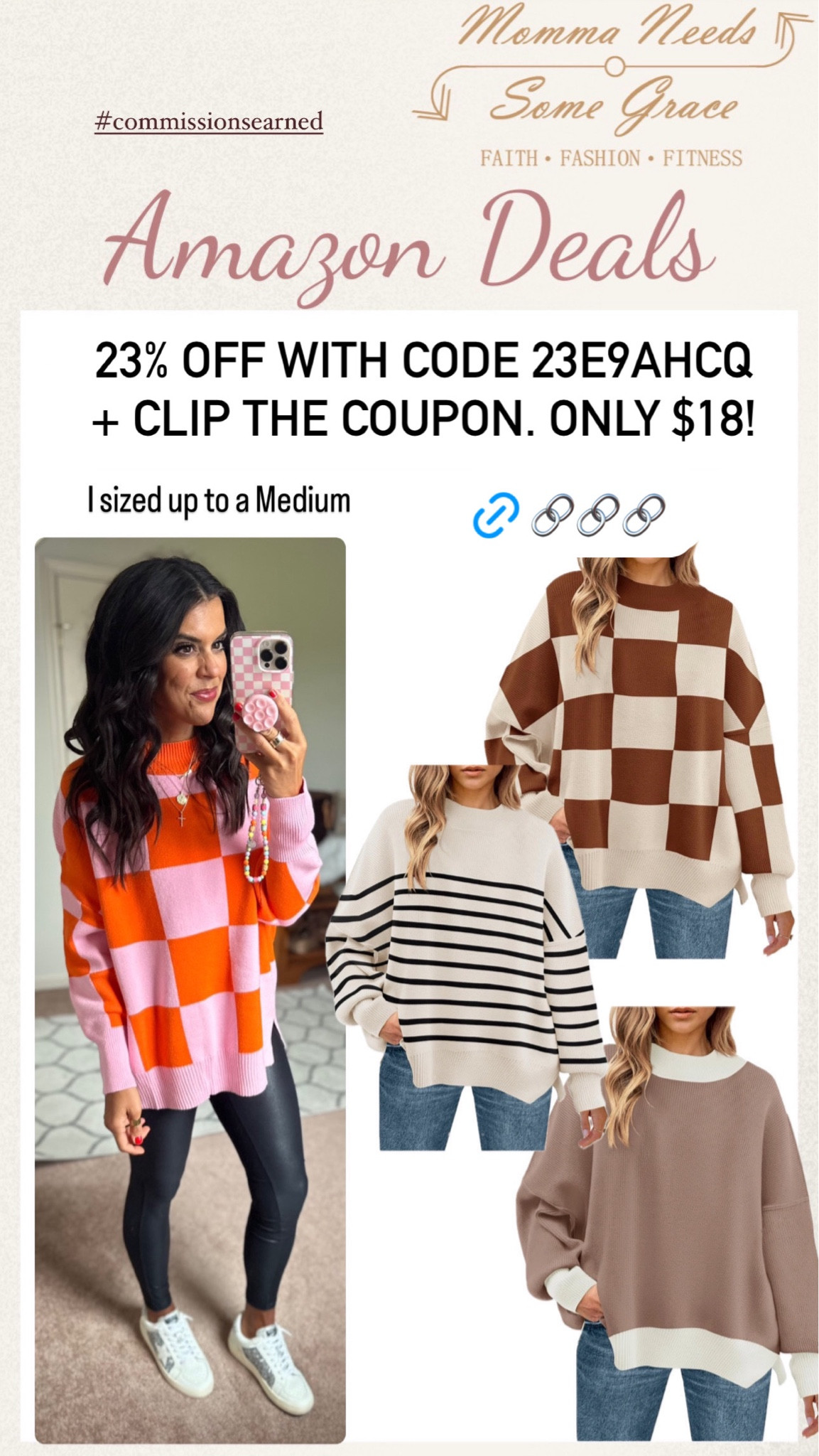 Great sweater on sale for $18! Promo ends 10/7. I’m wearing a mediumm

#LTKFindsUnder100 #LTKSeasonal #LTKSaleAlert