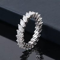 3.5Ct Marquise Cut Moissanite Eternity Wedding Band Diamond Bridal Ring | Etsy (US)