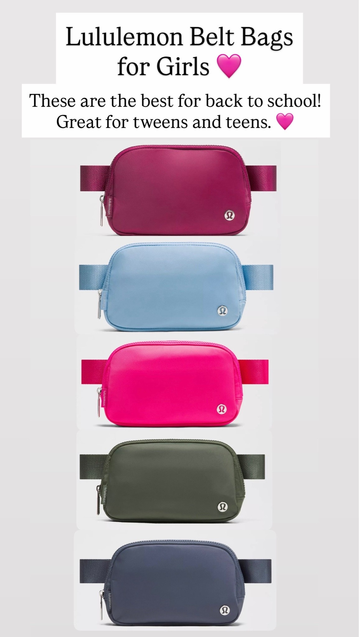 Lululemon belt bags are adorable!!

#LTKKids