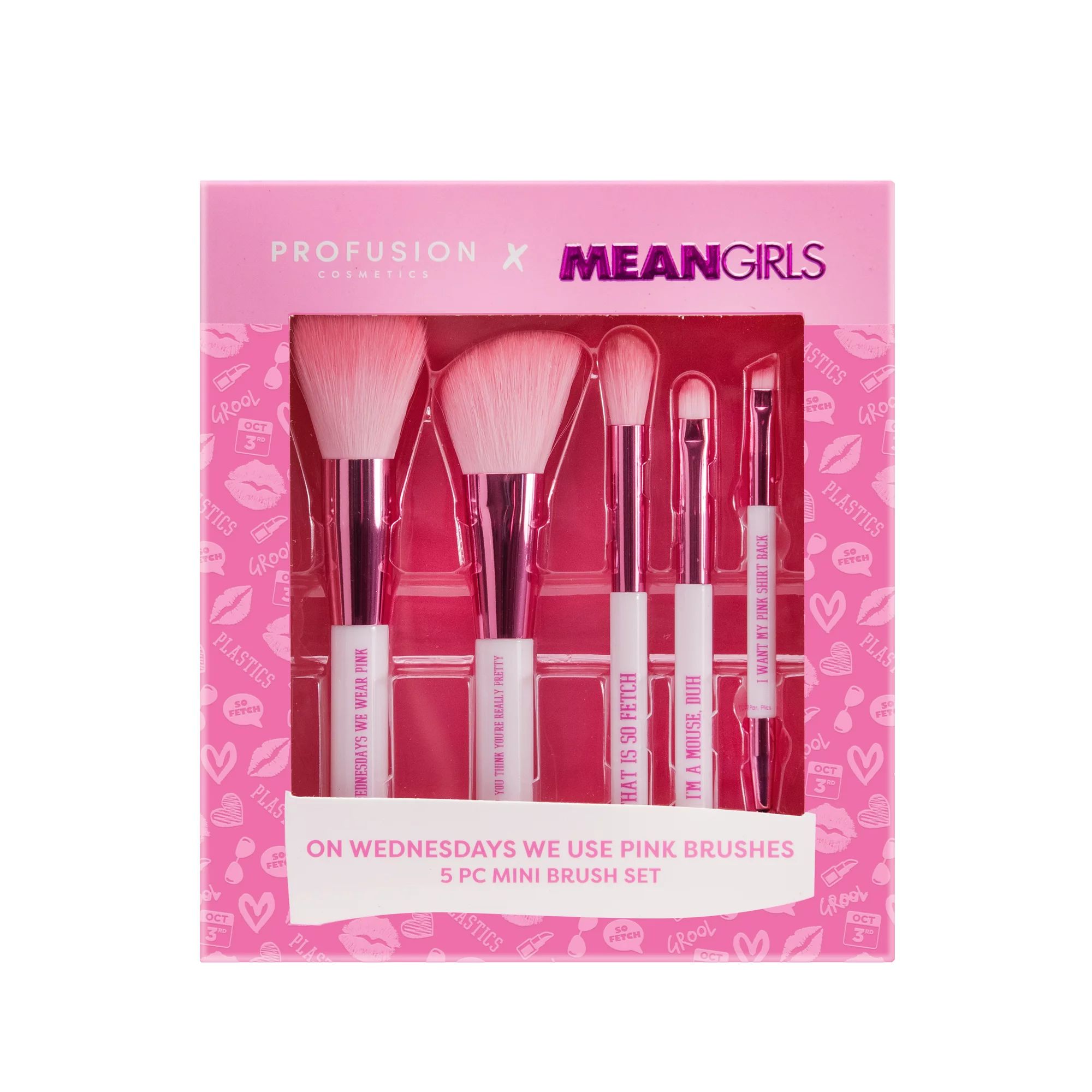 Profusion Cosmetics Mean Girls I Want My Pink Mini Brush Back | Walmart (US)